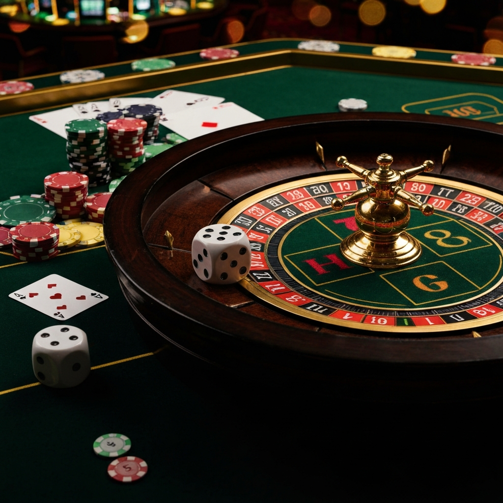 Various casino payment options shown on a screen