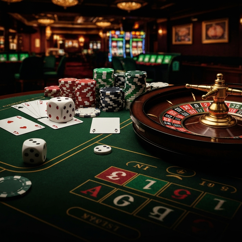 An assortment of casino games available online