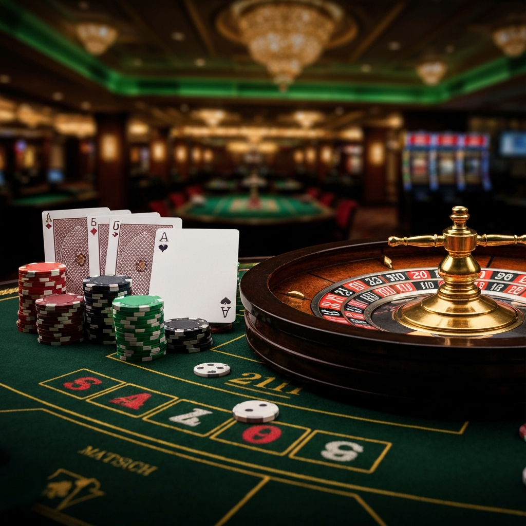 Plinko casino game board with chips