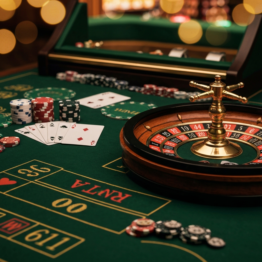 Crypto coins and casino chips representing anonymous gambling
