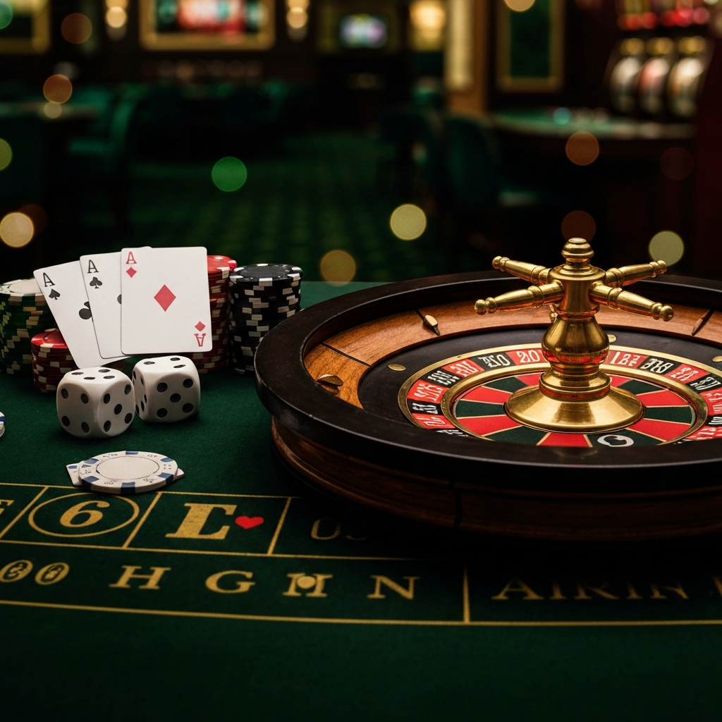 An abstract digital image representing casino data and security.