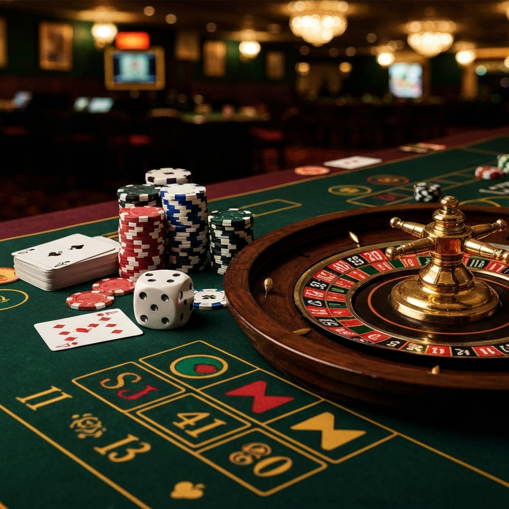 A digital illustration representing crypto casino gaming