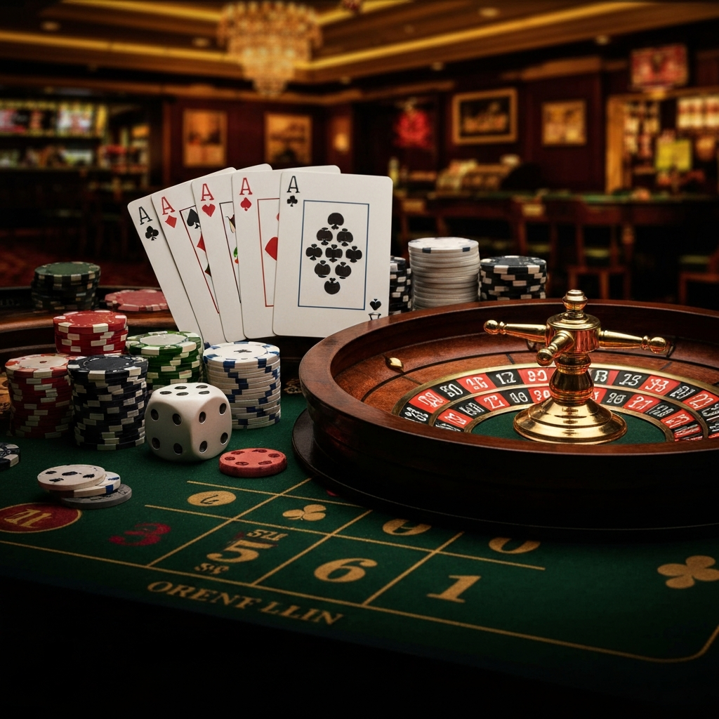 An exciting casino tournament in progress