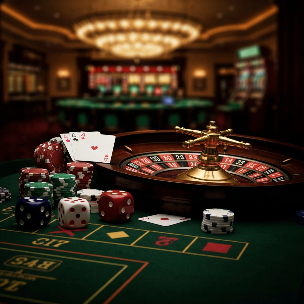 An illustration representing secure and private online casino gameplay with cryptocurrency