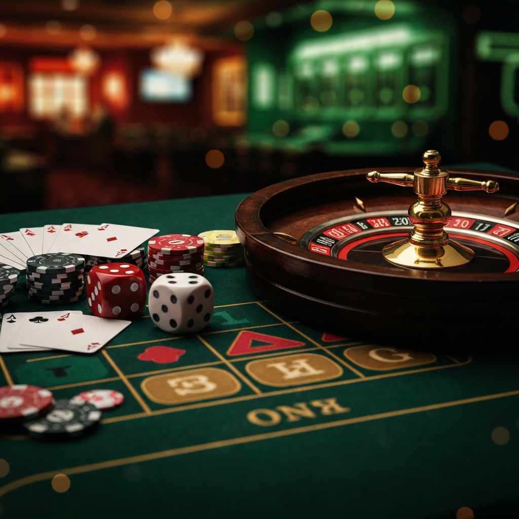 A vibrant online roulette wheel and table layout