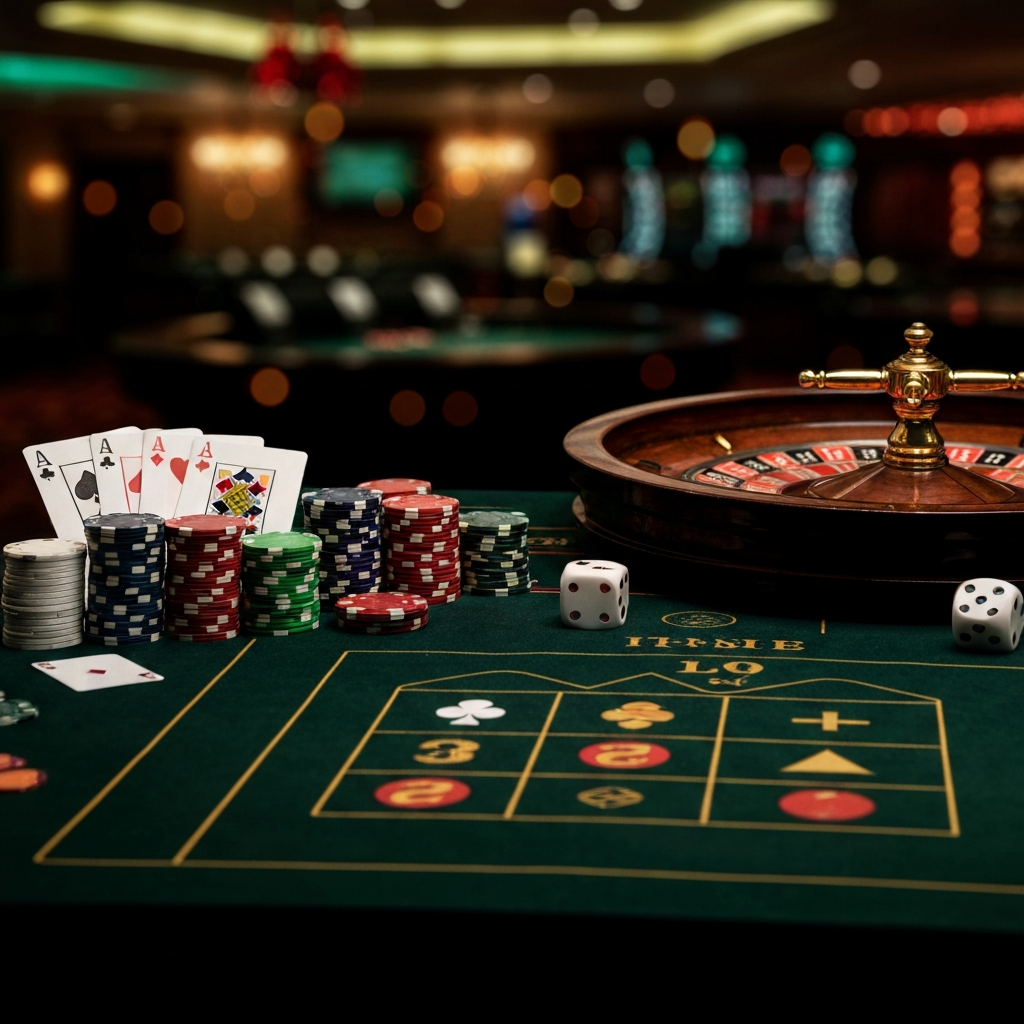 Graphic showing money moving quickly from a casino to a wallet