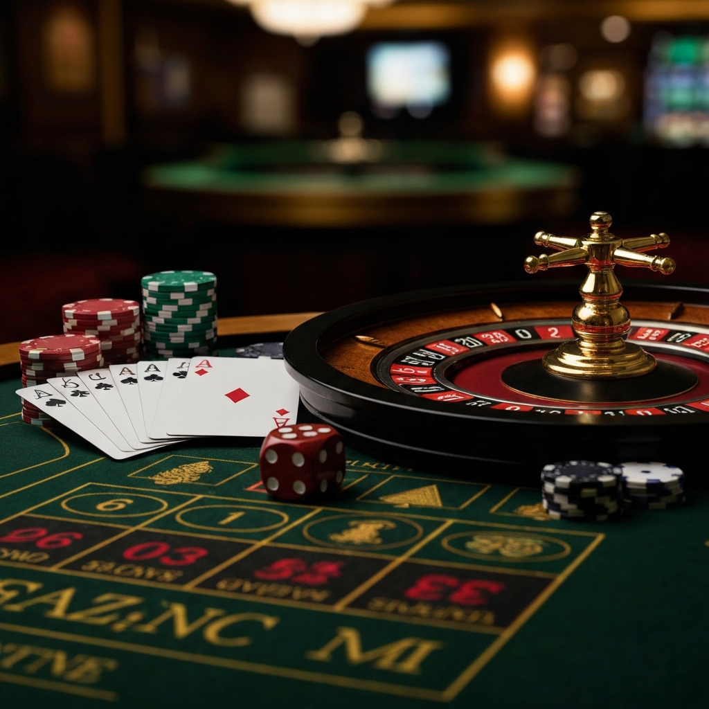 A sophisticated online roulette wheel and table layout